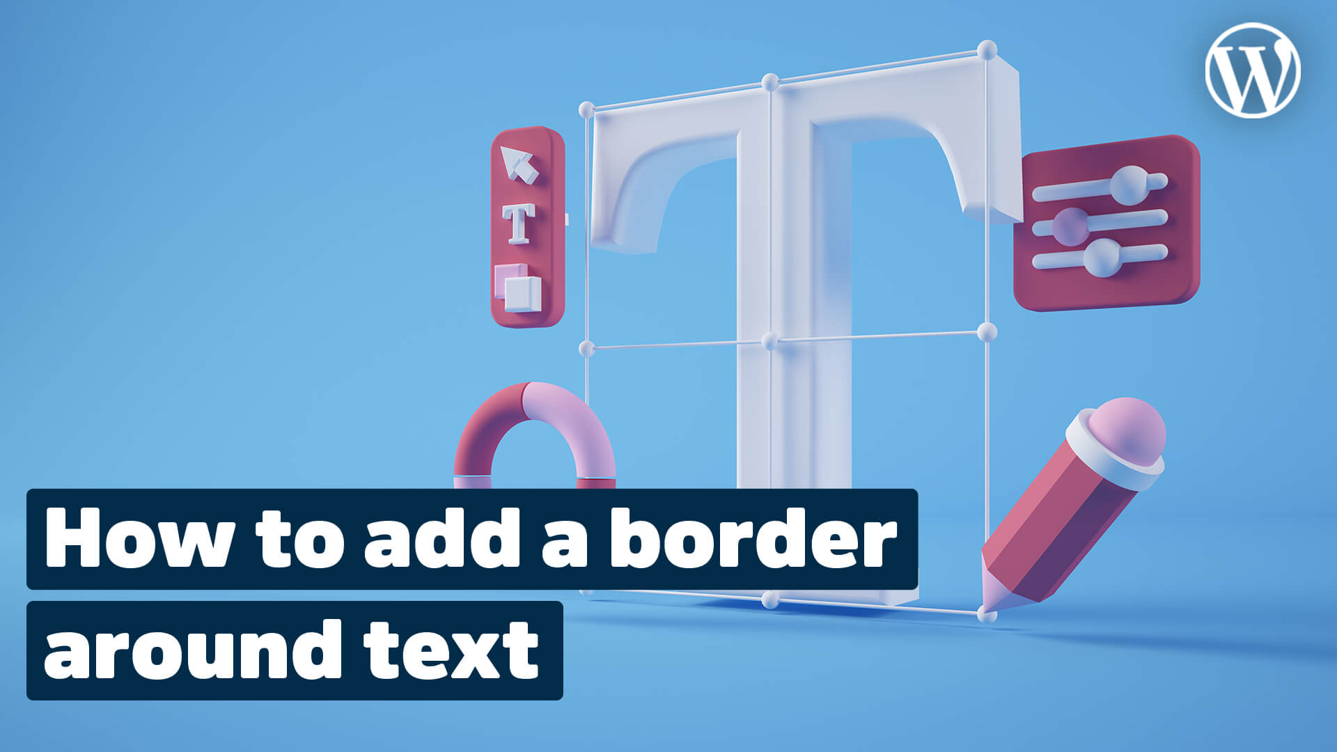 WordPress add border around text
