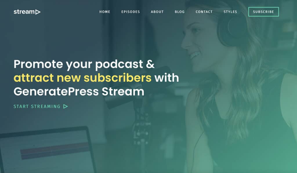 Free Podcast WordPress theme