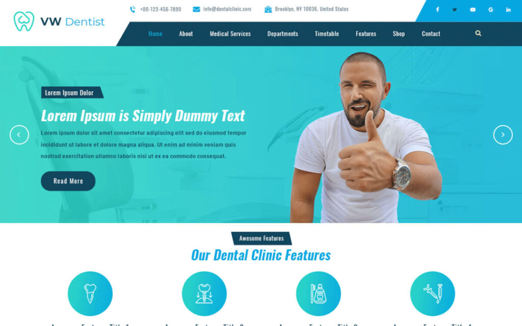 The best free WordPress theme for dentists